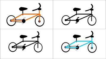 image of a bicycle icon vector