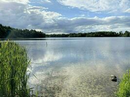 A view of Blake Mere Lake near Ellesmere in Shropshire photo