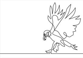 eagle vector-continuous line drawing vector