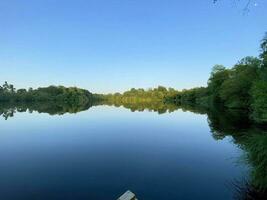 A view of Blake Mere Lake near Ellesmere in Shropshire photo