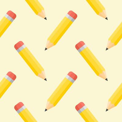 pencil seamless pattern vector illustration. Vector kids pattern , Back to school . Design for fashion , fabric, textile, wallpaper, cover , wrapping and all prints