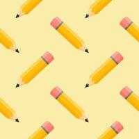 pencil seamless pattern vector illustration. Vector kids pattern , Back to school . Design for fashion , fabric, textile, wallpaper, cover , wrapping and all prints