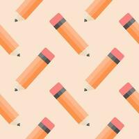 pencil seamless pattern vector illustration. Vector kids pattern , Back to school . Design for fashion , fabric, textile, wallpaper, cover , wrapping and all prints