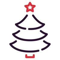 Navidad árbol ilustración íconos para web, aplicación, infografía, etc vector