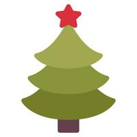 Navidad árbol ilustración íconos para web, aplicación, infografía, etc vector