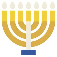 Hanukkiah Illustration Icons For web, app, infographic, etc vector