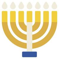 Hanukkiah Illustration Icons For web, app, infographic, etc vector