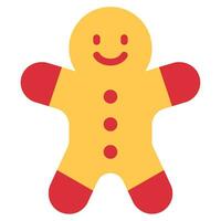 Gingerbread Man Illustration Icons for web, app, infographic, etc vector