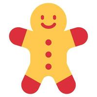 Gingerbread Man Illustration Icons for web, app, infographic, etc vector