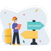 Travel Location Illustration Which Can Easily Modify Or Edit vector