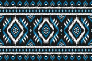 Carpet ethnic ikat art. Seamless pattern in tribal. Aztec geometric ornament print. vector