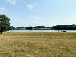 un ver de el Cheshire campo en el verano cerca knutsford foto