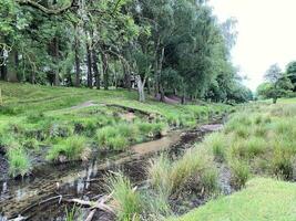 un ver de el Cheshire campo en el verano cerca knutsford foto