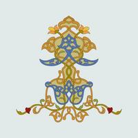 Arabic and Islamic ornaments for wall and home decoration vector