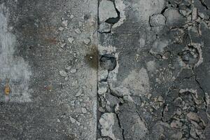 Texture of concrete wall with cracks and peeling paint. Abstract background photo