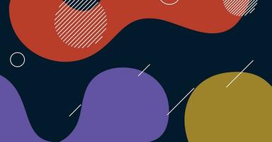 Abstract dynamic texture liquid wave colorful background design vector
