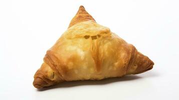 AI generated Tasty samosa isolated on white background.  AI Generated. photo