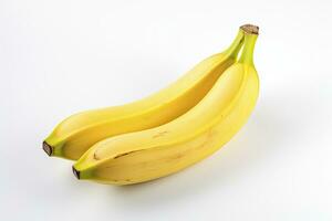 AI generated Bananas are isolated on a white background. AI Generated. photo