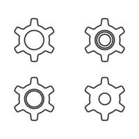 Gear vector icon illustration design