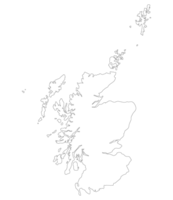 Scotland map. Map of Scotland in white color png