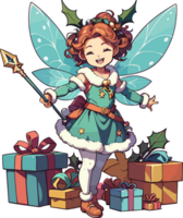 AI generated Christmas Fairy Character Illustration png