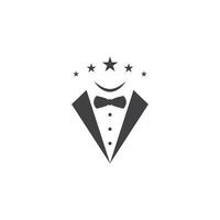 Tuxedo logo design vector