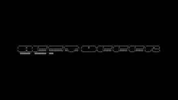 meilleur offre ascii animation boucle sur noir Contexte. ascii code art symboles machine à écrire dans et en dehors effet avec en boucle mouvement. video