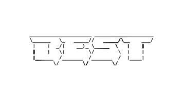 Best ascii animation on white background. Ascii art code symbols with shining and glittering sparkles effect backdrop. Attractive attention promo. video