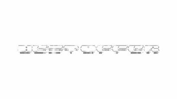 bäst erbjudande ascii animering på vit bakgrund. ascii konst koda symboler med lysande och glittrande pärlar effekt bakgrund. attraktiv uppmärksamhet kampanj. video