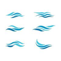 Water wave icon vector