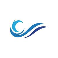 Water wave icon vector