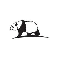 icono de vector de plantilla de logotipo de panda