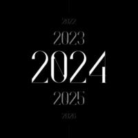 New Year 2024 Vector Design