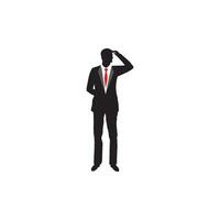 Businessman silhouette icon vector illustration design