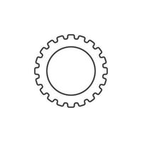 Gear vector icon illustration design