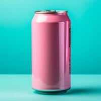 AI generated Aluminum can on isolated background - AI generated image photo