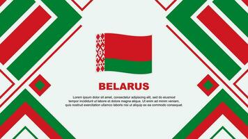 Belarus Flag Abstract Background Design Template. Belarus Independence Day Banner Wallpaper Vector Illustration. Belarus Flag