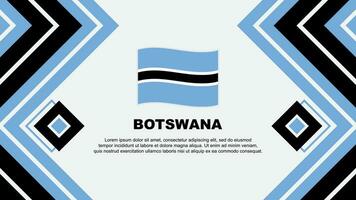 Botswana Flag Abstract Background Design Template. Botswana Independence Day Banner Wallpaper Vector Illustration. Botswana Design