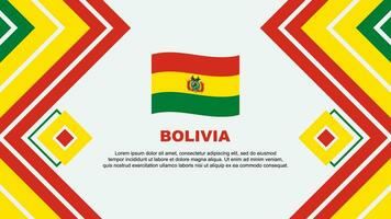 Bolivia Flag Abstract Background Design Template. Bolivia Independence Day Banner Wallpaper Vector Illustration. Bolivia Design