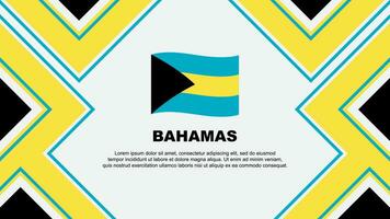 Bahamas Flag Abstract Background Design Template. Bahamas Independence Day Banner Wallpaper Vector Illustration. Bahamas Vector