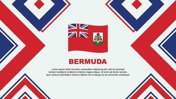 Bermuda Flag Abstract Background Design Template. Bermuda Independence Day Banner Wallpaper Vector Illustration. Bermuda Independence Day