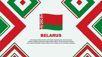 Belarus Flag Abstract Background Design Template. Belarus Independence Day Banner Wallpaper Vector Illustration. Belarus Independence Day