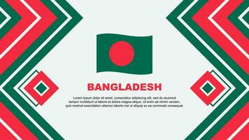 Bangladesh Flag Abstract Background Design Template. Bangladesh Independence Day Banner Wallpaper Vector Illustration. Bangladesh Design