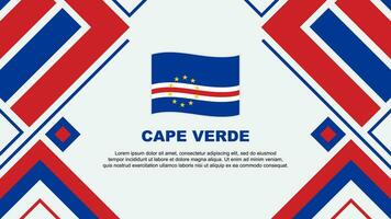 Cape Verde Flag Abstract Background Design Template. Cape Verde Independence Day Banner Wallpaper Vector Illustration. Cape Verde Flag
