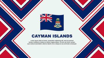 Cayman Islands Flag Abstract Background Design Template. Cayman Islands Independence Day Banner Wallpaper Vector Illustration. Cayman Islands Vector