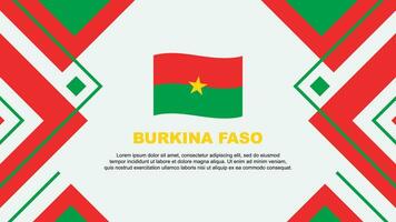 Burkina Faso Flag Abstract Background Design Template. Burkina Faso Independence Day Banner Wallpaper Vector Illustration. Burkina Faso Illustration