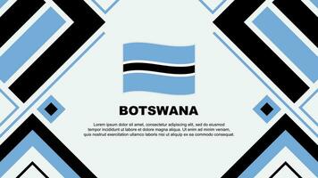 Botswana Flag Abstract Background Design Template. Botswana Independence Day Banner Wallpaper Vector Illustration. Botswana Flag