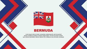 Bermuda Flag Abstract Background Design Template. Bermuda Independence Day Banner Wallpaper Vector Illustration. Bermuda Banner