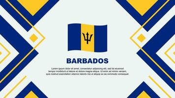 Barbados Flag Abstract Background Design Template. Barbados Independence Day Banner Wallpaper Vector Illustration. Barbados Illustration