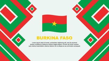 Burkina Faso Flag Abstract Background Design Template. Burkina Faso Independence Day Banner Wallpaper Vector Illustration. Burkina Faso Cartoon